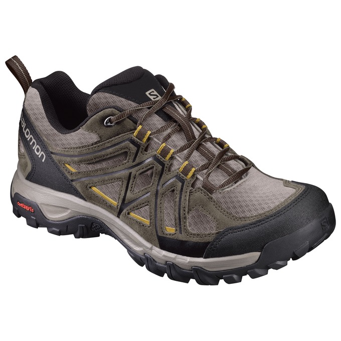 Zapatillas Trekking Salomon Hombre Marrones Negras - Salomon Argentina EVASION 2 AERO ,954237-ULQ